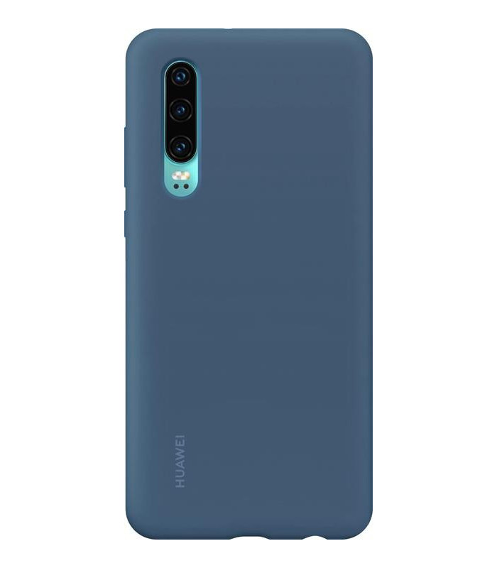 FUNDA PROTECTORA P30 AZUL SILICONA